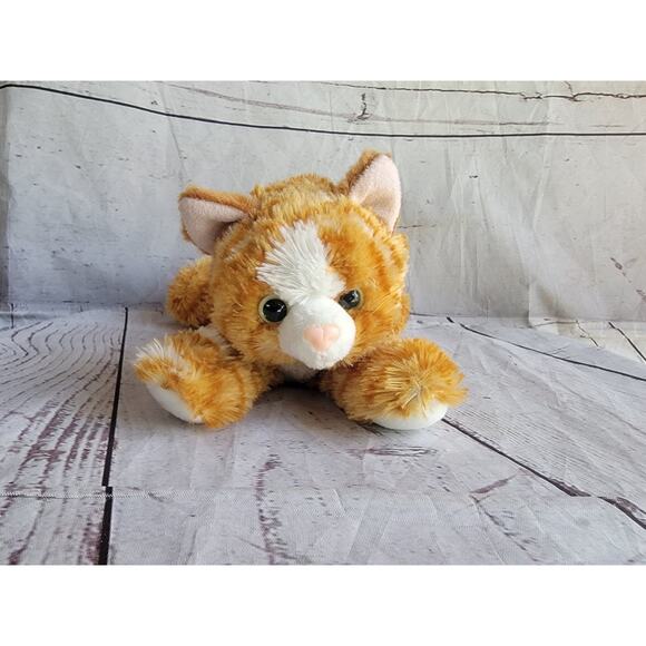 Aurora World 8in Cat Kitten Plush Mini Flopsie MOLLY Orange Tabby Stuffed Animal - Picture 1 of 10